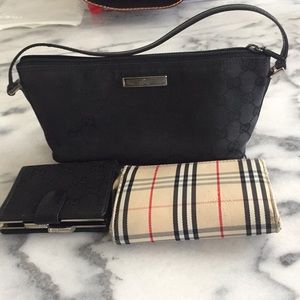 Authentic Gucci and Burberry Pouch Sale!